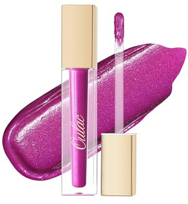 Oulac Purple Matte Lipstick for Women, Glitter Liquid Lip Stick with Sequin Long Lasting Lip Stain, High Impact Lipcolor, Waterproof Lightweight Soft, Vegan & Cruelty-Free MS05