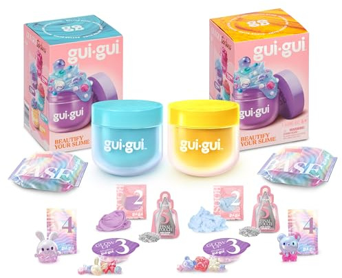 GUI GUI Slime Kit 2-Pack Bundle, Butter & Cloud Scented Slimes
