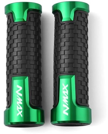 Poignées Moto Personnalisées Poignées De Moto En Caoutchouc Et Carbone Pour Yamaha NMAX 155 125 150 NMAX155 NMAX 125 NMAX 150 NMAX 155 N-MAX 125 155 2015-2025(Groen)