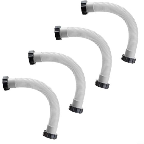 Tubo di ricambio per piscina, lunghezza 40,6 cm, per pompa con filtro a sabbia Intex, diametro 3,8 cm, 4 pezzi, 11388 11535 (confezione da 4)