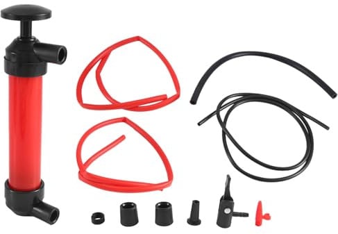 Pesfehhy Multi-Purpose Siphon Transfer Pump Kit, with Tube | Fluid Fuel Extractor Suction Tool for Oil, Gasoline, Water, Liquids & Air