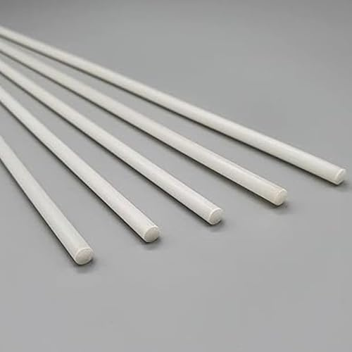 75cm 4mm Fibreglass Rods for Roman Blinds Pack of 5 with End Caps, Strong & Flexible Support Rods