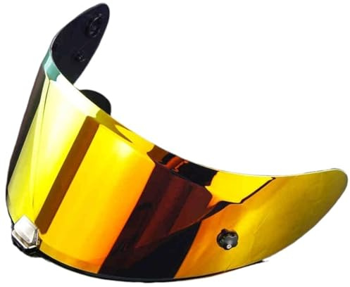 AMENGJ Helm Visier Motorradhelmvisier Integralhelmlinse Moto-Zubehör RPHA-70 RPHA-11(Gold)