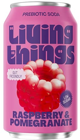 Raspberry & Pomegranate Prebiotic Probiotic Soda