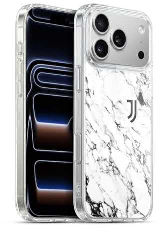Head Case Designs Offizielle Juventus Football Club Weiss Marmor Gelhülle [Militärischer Schutzgrad] Kompatibel Mit Apple iPhone 17 Pro Max Und Kompatibel Mit MagSafe