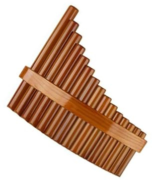 Panflöte Für Erwachsene Traditionelle Aufführungspraxis 15 Pfeife C Dur Holzblasinstrument Bambus Panflöte(Left)
