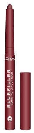 L'Oréal Paris Blurfiller Lipliner, Für sanft definierte, weichgezeichnete Lippen, Lip Contour, Cremige Textur, 530 Bordeaux Bisous, 1x St.