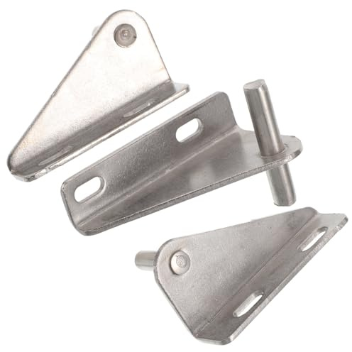 NUOBESTY 3pcs Freezer Door Hinge Replacement Set Stainless Steel 28mm Pivot Refrigerator Hinges for Commercial Chest Freezers Ice Storage Cabinet