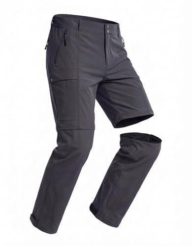 GymBrave Pantalon de Randonnée Homme Zip-Off, Léger et Respirant, Pantalon Outdoor Cargo avec Multiples Poches, Été, Trekking, Camping et Travail