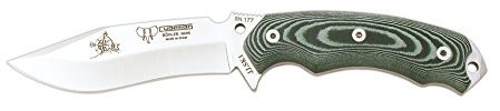 Cudeman Survival Messer Grüner Micarta mit rotem Liner, Klingenlänge: 12 cm, CUDM-1066