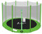 Trampolinzubehör Set Trampolinnetz Randabdeckung für Trampolin Ø 305 cm Beinhaltet 8 Stangen Trampolinnetz Sicherheitsnetz Ersatznetz + PVC UV beständige Federabdeckung Randabdeckung Farbe Grün