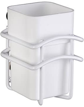 WENKO Zahnputzbecher Classic Plus, Zahnbürstenhalter für Zahnbürste und Zahnpasta mit hochwertigem Rostschutz