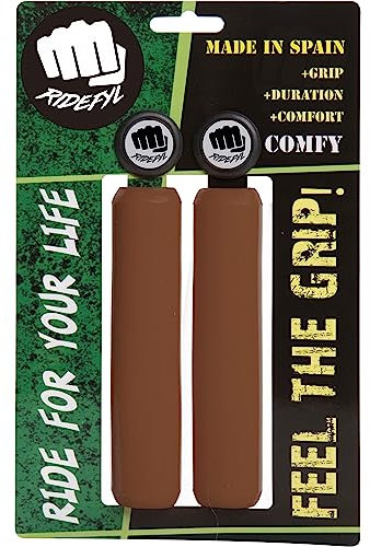 RIFYL (Comfy) Juego de puños para Bicicleta o Mountain Bike, Color Marron, diámetro 32mm