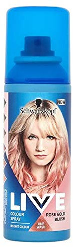 Schwarzkopf LIVE Colour Spray ROSE GOLD BLUSH 120ml One Wash