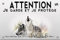 Pets-easy Panneau Attention au chien loup