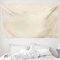 ABAKUHAUS viktorianisch Wandteppich und Tagesdecke, Monochrome Damast aus Weiches Mikrofaser Stoff Waschbar ohne Verblassen Digitaldruck, 230 x 140 cm, Creme