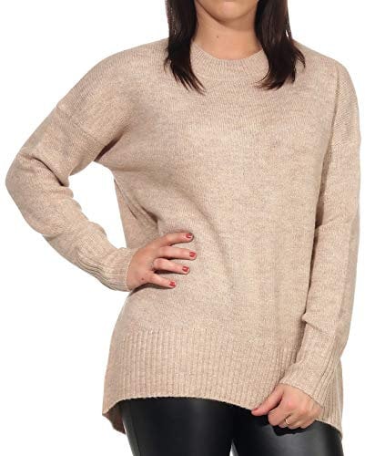 ONLY Onlnanjing L/S Pullover Knt Noos, Maglione Donna, Nomad, XL
