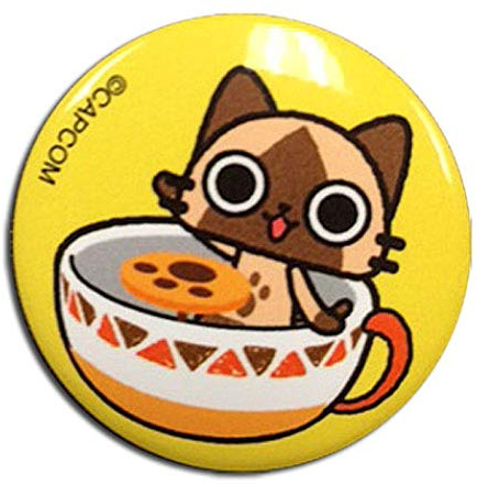 Airou from The Monster Hunter- Airou Teacup Button