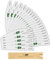 Pack of 25 Nail Files Half Moon Professional Thin Emery Boards for False Nails Acrylic Gel Tips Manicure tools by Nail4U 180/240 Grit, Double sided Slim Nail File