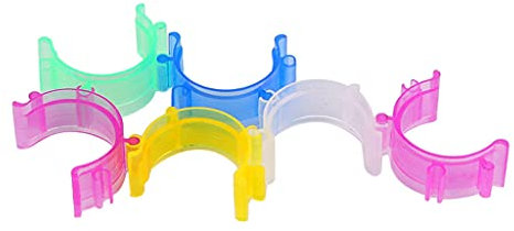 Sharplace 50 Stück Spulenfaden-Halter Clip, Spulenhalter Clips, Gewinde Klammern für Spulen, Gemischte Farbe