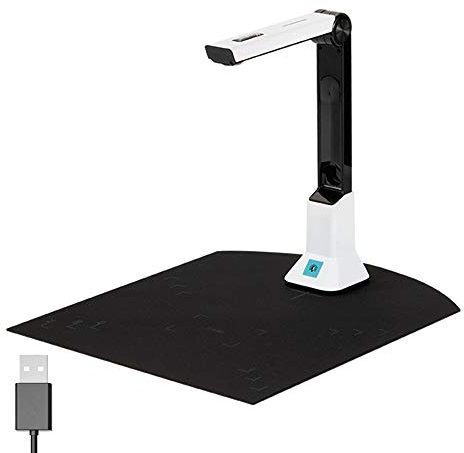 Scanner per documenti per insegnamento USB 8MP HD A4 formato scanner per computer portatili PC Doc Cam Scanner fotografico per formazione online con OCR, scansione Snap, scansione automatica a più