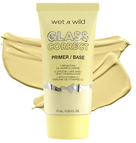 Wet n Wild Prime Focus Glass Skin Correct Primer Bright Crystal Finish, Green, 0.91 Fl Oz