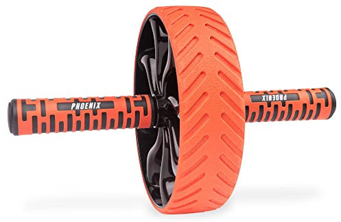 Phoenix Fitness RY1542 Bauchroller, Bauchtrainer ab Roller Rutschfester Bauchmuskeltrainer, Bauch Rollen Set für Männer und Frauen Bauchmuskeltraining
