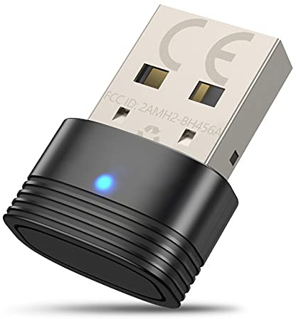 MW Audio NY Bluetooth 5.0 USB Adapter, Bluetooth USB Dongle Stick, Bluetooth Empfänger und Sender für Desktop, Laptop, Drucker, Headset, Lautsprecher, kompatibel mit Windows 7/8.1/10, Linux