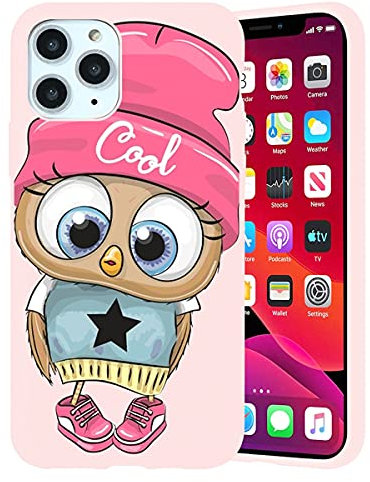 Yoedge Hülle für iPhone 8 / iPhone 7 /SE 2022 /SE 2020 4,7,Rosa Silikon Ultra Dünn Stoßfeste Handyhülle mit Schön Muster Motiv,Soft TPU Bumper Ganzkörper Schutz Schutzhülle Case für iPhone 7 - Eule 1