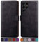SUANPOT [RFID Schutz für Samsung S22 Ultra hülle PU Leder handyhülle Lederhülle klapphülle Kartenfach Flip Phone Case Cover für Samsung S22 Ultra handyhülle Schwarz