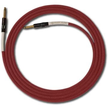 Runway Audio Instrument Cable - Lowest Capacitance Cable on The Market (10ft, Straight to Straight, Red)
