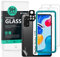 Ibywind Cristal Templado para Redmi Note 11S 4G 6.43,[2 Piezas],con Metálico Protector de Lente de Cámara,Atrás Pegatina Protectora Fibra de Carbono, Kit de instalación fácil