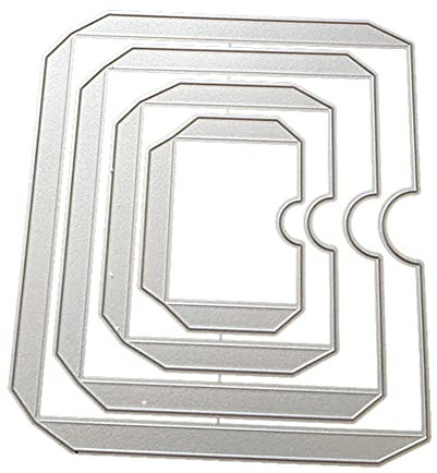 Weihnachten Stanzschablone Box Schachtel, 3D Metall Stanzformen Box Neu Geschenkbox Form Stanzschablone Kartenherstellung Scrapbooking Prägeschablonen für DIY Scrapbook Album Papier Karten