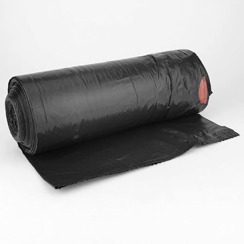 PHG Extra Heavy-Duty Trash Bags | Premium Quality Plastic Bin Bags | Durable Plastic Waste Bags | Extra Strong Refuse Sacks for House-Use | Black | 100 Litres (Pack of 5 (50 Bags))