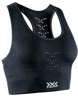 X-Bionic Reggiseno Sportivo Energizer 4.0 Nero/Bianco M | Raffreddamento avanzato con elementi a Y, tecnologia Retina ad alta risoluzione, comfort e libertà di movimento ottimali