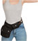 Mittelalter Steampunk Fannypack - Verstellbare Leggings Leder Hüfttaschen - mit Niete und Druckknopf-Reißverschluss Vintage Damentasche für Outdoor Radfahren Reisen (schwarz)