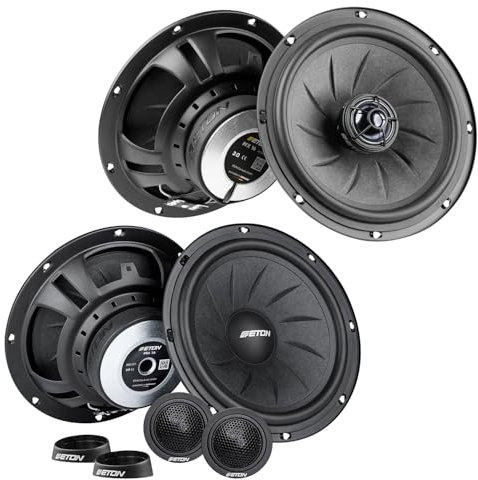 Mediadox Front/Heck 16,5cm/165mm Auto Lautsprecher/Boxen/Speaker Komplett-Set von Eton kompatibel für Volvo (II)