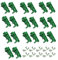 20 Stück(10 Sätze) PCB Schiene Hutschienen Adapter Kunststoff Hutschienen Adapter Set mit 40 Schrauben zum Sichern und Halten von Leiterplatten oder elektronischen Schaltgeräten für 35mm DIN-Schiene