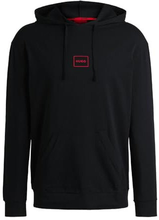HUGO Men's Laze Hoodie Loungew_Sweatshirt, Black1, M