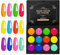 AIMEILI 12 Colori Crema Budino Solida Gel Smalto Palette, Effetto Neon Smalti Semipermanente per Unghie UV LED Soak Off Nail Gel Polish, Set 21