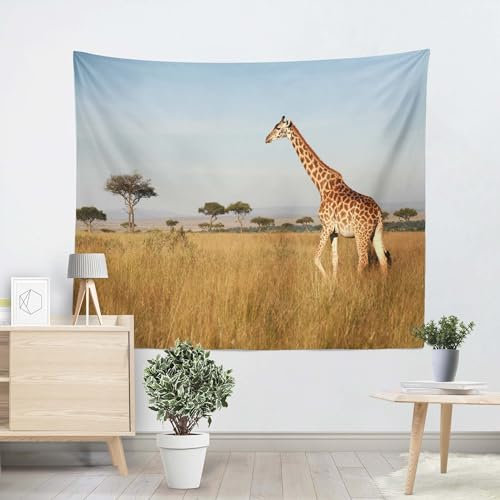 EHOMERY Wandteppich Deko Wanddecke Warm Nashorn Wandbehang Stoffbild Wanddekoration Design Wand Bild Wohnzimmer Schlafzimmer Wandbehang Dekoration 300x250cm