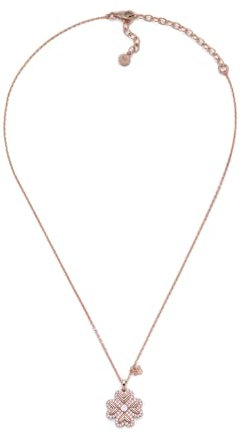Emporio Armani Damen-Edelstahl- oder Sterlingsilber-Halskette mit Karabinerverschluss, Schimmerndes Roségold