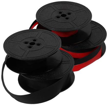 WEKAMOS 2stücke Vintage-schreibmaschinenfarbband Schwarzem Und Rotem Farbband Kompatibel Für Manuellen Schreibmaschinen Robustes Nylonmaterial Für Klare Druckqualität