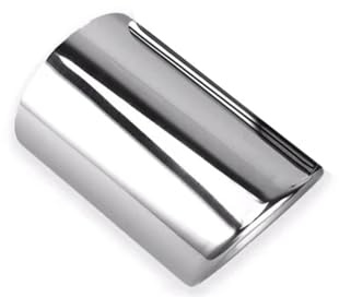 Auspuffblende Für VW Für Golf Für Variant 6 Für POLO 6R Für MK7 Endrohr Edelstahl Auto Auspuff Schalldämpfer Rohrspitze Abdeckung Edelstahl-Auspuffrohr(1pcs 76mmSilver)