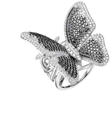 Ring Damen, Freundschaftsringe Weissgold mit Diamant Geschenk für Damen