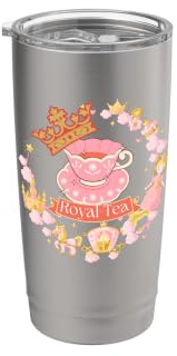 Royalty Pun English Tea Party Tea Lovers Funny Stainless Steel Insulated Tumbler