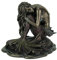 Zeckos Siren Solitude Statue Meerjungfrau sitzt auf Felsen, Bronze-Finish