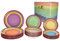 MamboCat 18tlg. Tellerset Ibiza Rainbow für 6 Pers. kunterbuntes Tafel-Geschirr Kuchen-Teller klein + Speiseteller flach + Suppenteller tief Regenbogenfarben