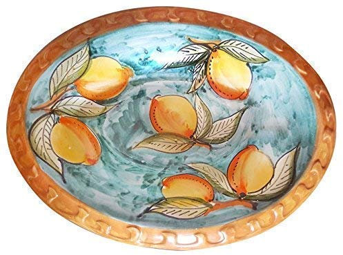 CENTROTAVOLA PIATTO IN CERAMICA DI VIETRI DIPINTO A MANO; LUNGHEZZA CM. 41, LARGHEZZA CM. 30, ALTEZZA CM. 7 ARREDO TAVOLA MADE IN ITALY