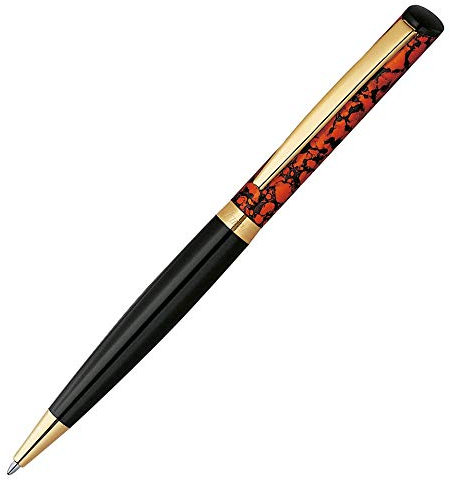 Stempel-Kugelschreiber Heri Color Exclusive 6724 custom Schwarz/Orange